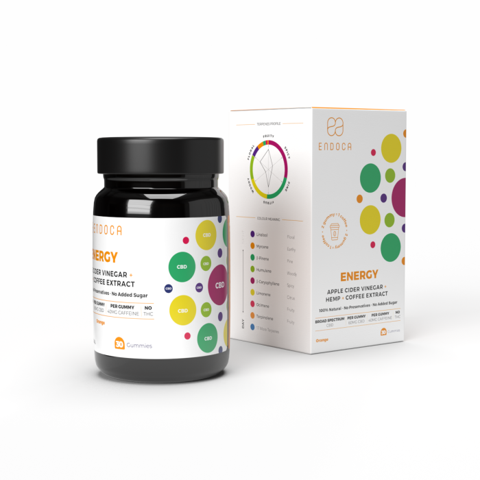 Jeleuri CBD, Endoca, ENERGY, Portocale, 1800mg [5]