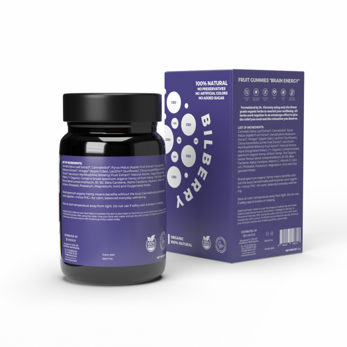 Jeleuri CBD, Endoca, BRAIN ENERGY, Bilbery, 1200mg [5]