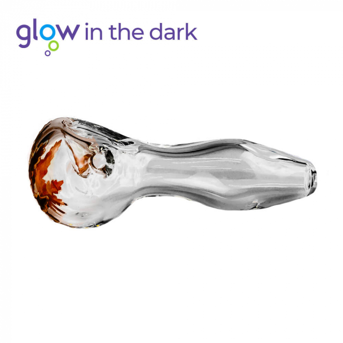 Pipa sticla transparenta, Urban Crew, Glow, 10cm [3]
