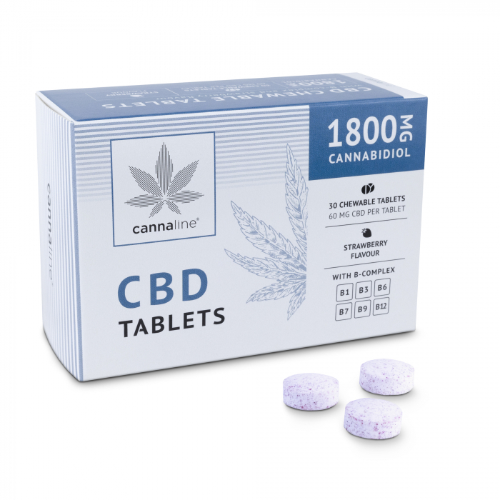 Tablete CBD, Aroma capsuni, 30 buc, 1800mg [1]