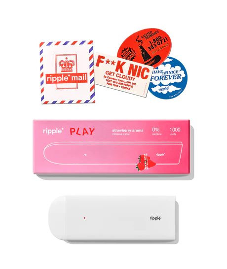 Tigara electronica, Ripple+, PLAY, Capsuni, fara nicotina, 1000 pufuri [6]
