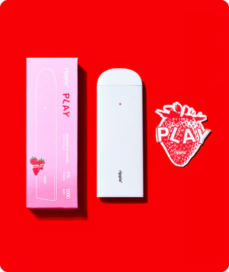 Tigara electronica, Ripple+, PLAY, Capsuni, fara nicotina, 1000 pufuri [2]