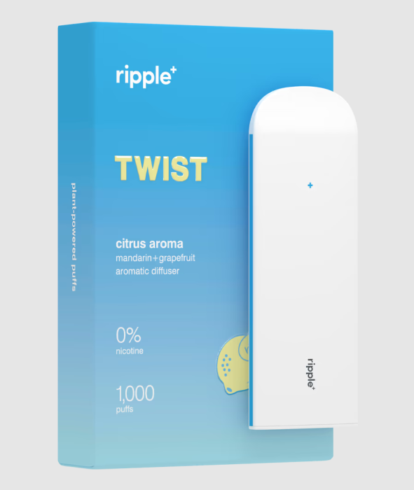 Tigara electronica, Ripple+, TWIST, Citrice, fara nicotina, 1000 pufuri [1]