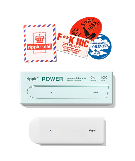 Tigara electronica, Ripple+, POWER, Menta, fara nicotina, 1000 pufuri [6]