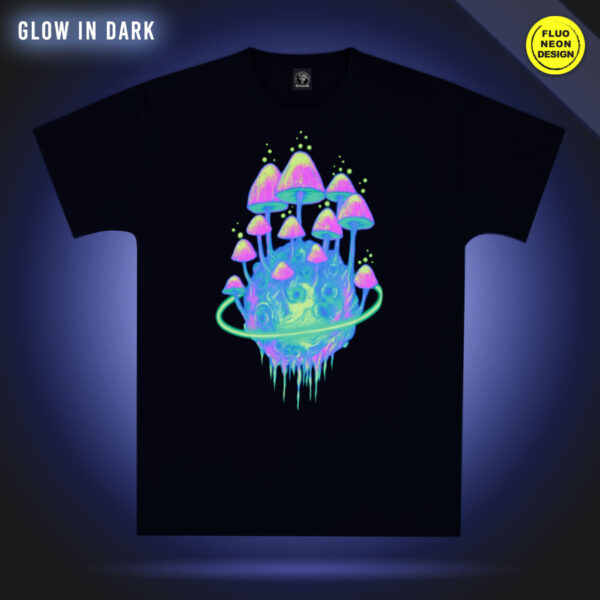 Tricou Fluorescent Planet Mushroom [2]
