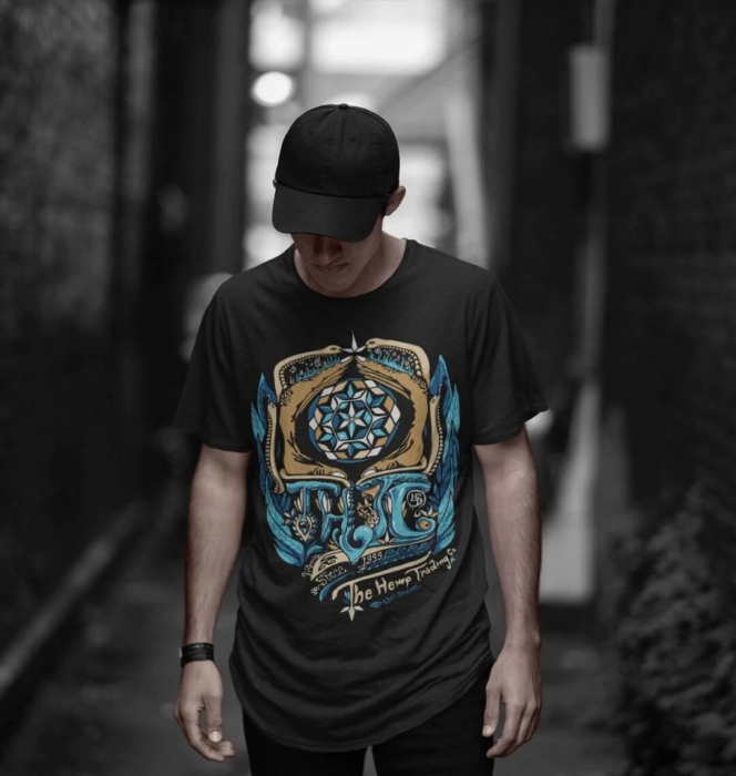 Tricou THTC Dr. Greenthumb - Canepa/Bumbac - Negru [2]