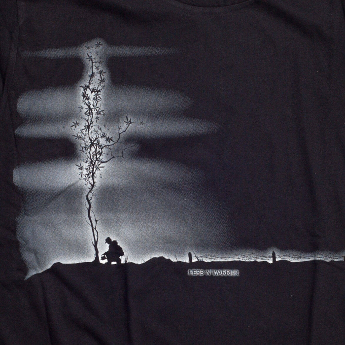 Tricou THTC Herb N Warrior - Canepa/Bumbac - Negru [2]