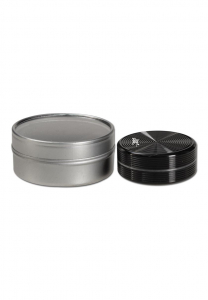 Grinder metalic 'Black Leaf' Riple, 2 parti, Negru, Ø50mm [1]