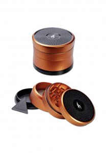 Grindere tutun si ierburi - Grinder metalic After Grow Solinder, Portocaliu, 4 parti, Ø62mm