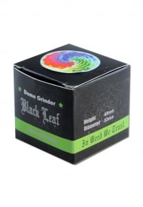 Grinder 'Black Leaf' Mandala, 4 parti, Ø50mm [1]
