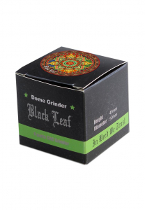 Grinder Black Leaf, Mandala, 4 parti, Amber, Ø50mm [2]