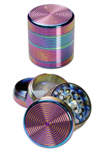 Grindere tutun si ierburi - Grinder metalic Oil Colors, 4 parti, Ø50mm