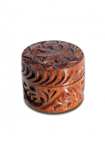 Grindere tutun si ierburi - Grinder RoseWood 'Leaf', 2 Parti, Ø38mm