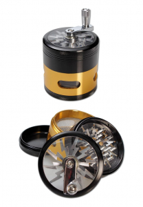 Grindere tutun si ierburi - Grinder metalic Blitz, 4 parti, Ø72mm