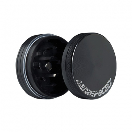 Grinder metalic Aerospaced by Higher Standards, Negru, 2 parti, Ø50mm [1]