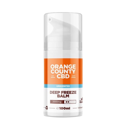 Cosmetice CBD - Balsam CBD, 2000mg, Orange County CBD, Deep Freeze Muscle Balm, 100ml