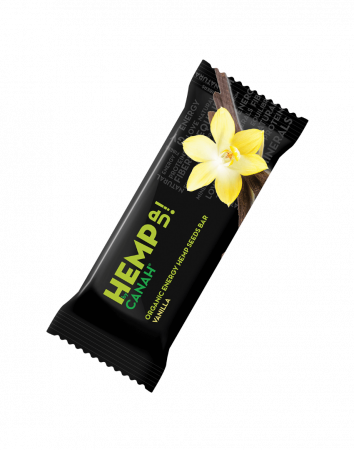 Batoane proteice - Baton proteic cu canepa, CANAH, vanilie si susan, 48g