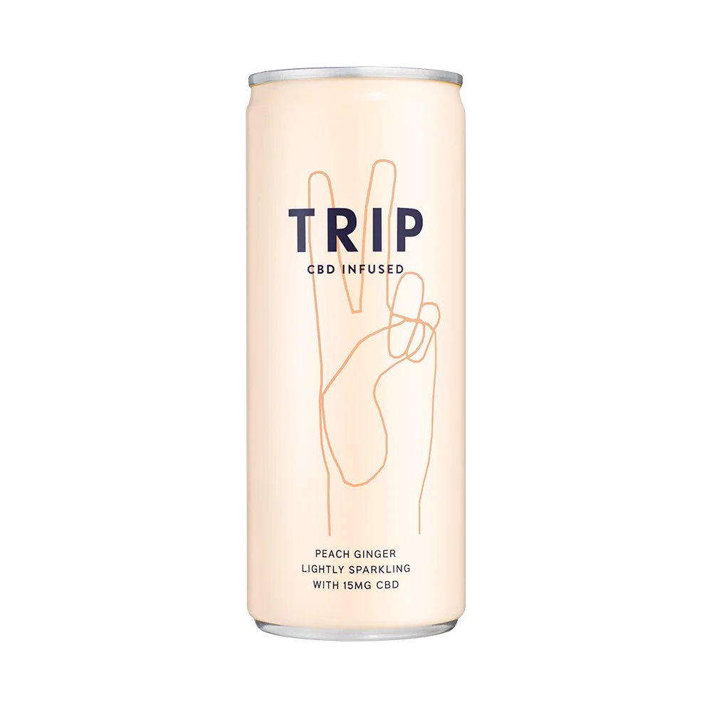 Bauturi - Bautura racoritoare CBD, TRIP, Peach Ginger, 250ml