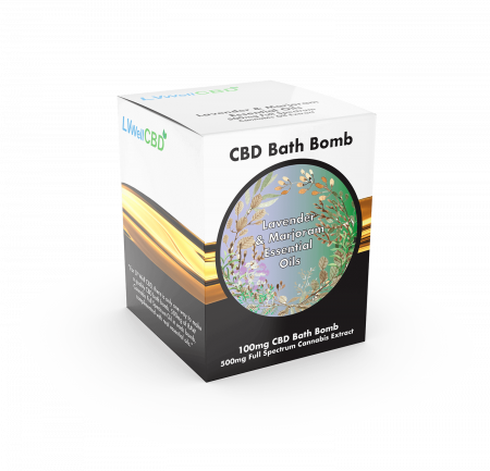 Cosmetice CBD - Bila efervescenta CBD, Lavanda si Maghiran, 100mg