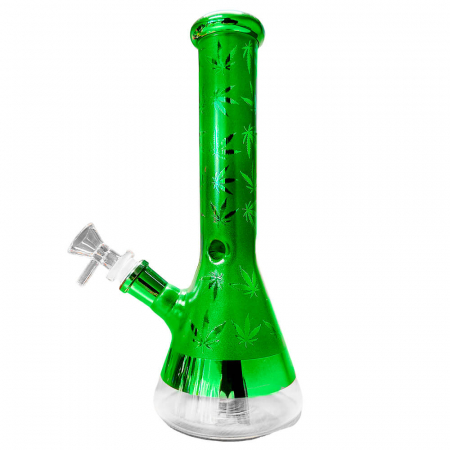 Bonguri - Bong sticla, Black Sheep, Weed Leaves Verde, 25cm
