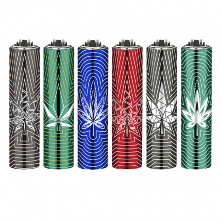Altele - Bricheta Clipper, metal, Minimal Weed