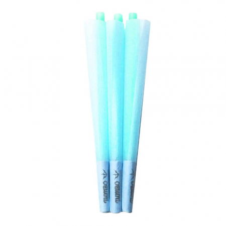 Foite & Filtre - Conuri pre-rulate Jumbo, King Size, Albastru x3