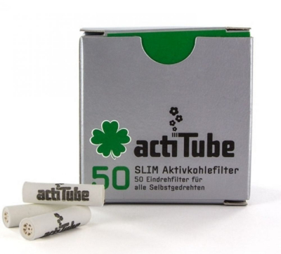 Filtre tigari - Filtre actiTube Slim Carbon Activ 7mm x 50buc