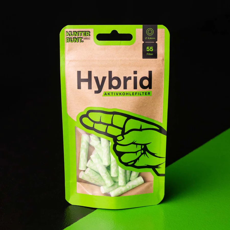 Filtre Carbon Activ - Filtre Hybrid Filters, Carbon Activ cu celuloza, Bag 55, 6.4mm, Lime