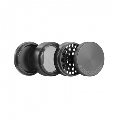 Grinder metalic Aerospaced by Higher Standards, Gun Black, 4 parti, Ø63mm [1]
