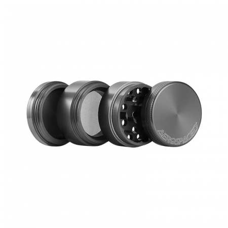 Grinder metalic Aerospaced by Higher Standards, Gun Black, 4 parti, Ø40mm [1]