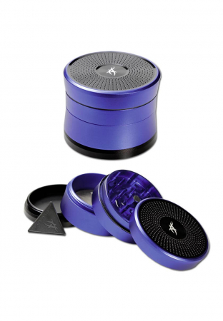 Grindere tutun si ierburi - Grinder metalic After Grow Solinder, Albastru, 4 parti, Ø62mm