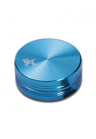 Grindere tutun si ierburi - Grinder metalic 'Black Leaf', Al SkyBlue, 2 Parti, Ø40mm