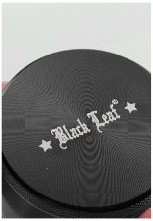 Grinder metalic Black Leaf, Mandala, 4 parti, Negru, Ø50mm [1]