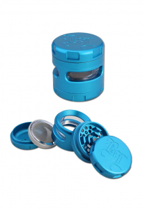 Grindere tutun si ierburi - Grinder metalic Black Leaf, Windoz, 4 Parti, Sky, Ø62mm