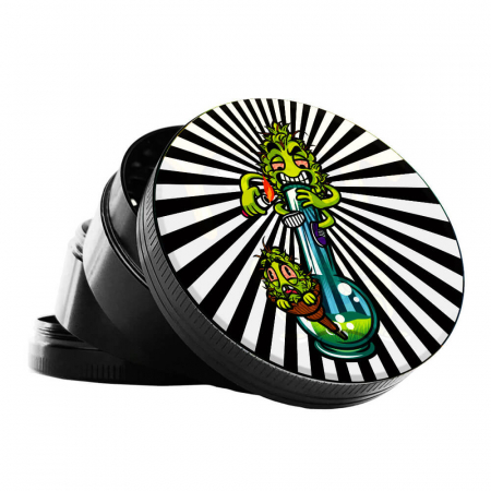 Grindere tutun si ierburi - Grinder metalic Best Buds, 4 Parti, Smoke Me, Ø50mm