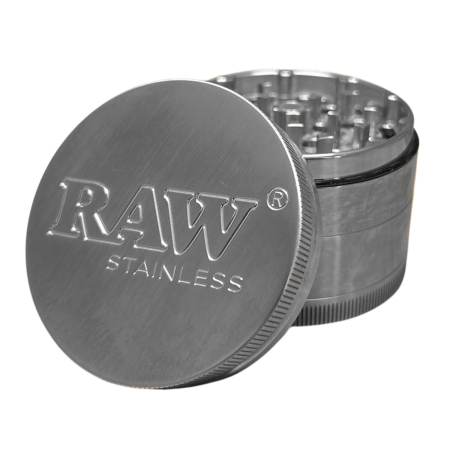 Premium - Grinder metalic, RAW, Inox, 4 Parti, Ø50mm