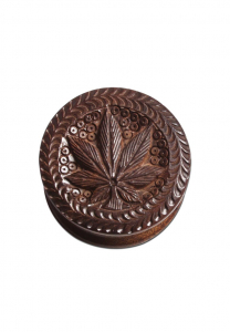 Grindere tutun si ierburi - Grinder RoseWood 'Leaf', 2 Parti, Ø55mm