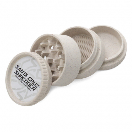 Grinder 'Santa Cruz' din Canepa, Alb, 3 Parti, Ø55mm [2]