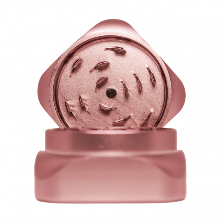 Grindere tutun si ierburi - Grinder metalic Krush Kube 2.0, Rose Gold, 2 Parti, Ø55mm