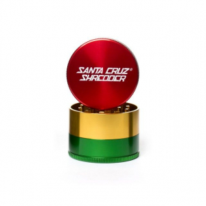 Grindere tutun si ierburi - Grinder metalic 'Santa Cruz' Medium, Rasta, 3 Parti, Ø53mm
