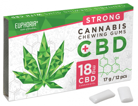Bomboane & Gume - Guma de mestecat CBD 'Euphoria' 18mg