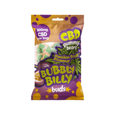 Ulei de canabis - Jeleuri CBD, Bubbly Billy Buds, Fructul Pasiunii, 300mg