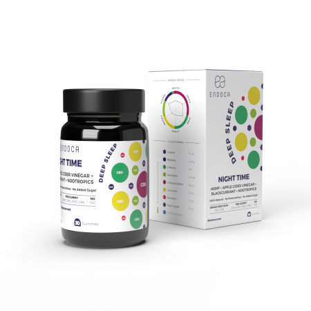 Jeleuri CBD+CBN, Endoca, NIGHT TIME, Coacaze negru, 1500mg [4]