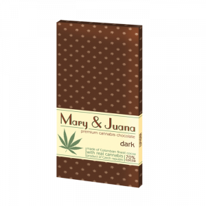 Ciocolata & Prajituri - Ciocolata premium 'Euphoria' Mary & Juana Dark, 95gr