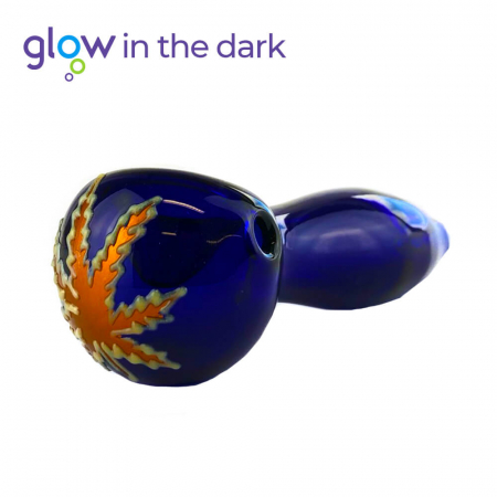 Pipe - Pipa albastra, Urban Crew, Glow, 10cm
