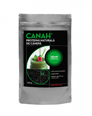 Faina & Pudra Proteica de canepa - Pudra proteica de canepa, CANAH, 500g