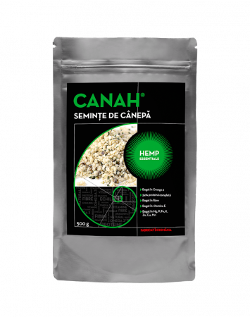 Seminte decorticate de canepa, CANAH, 500g [0]