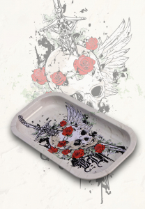 Tavi de Rulat - Tava de Rulat 'Black Leaf', Skull & Roses