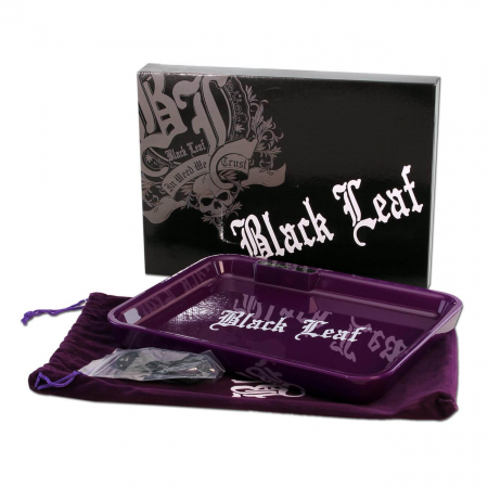 Altele - Tava de rulat 'Black Leaf', LED, Mov