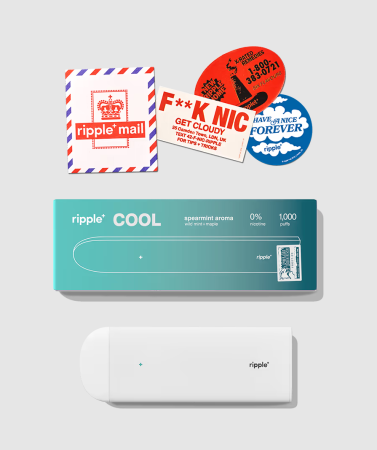 Tigara electronica, Ripple+, COOL, Spearmint, fara nicotina, 1000 pufuri [6]